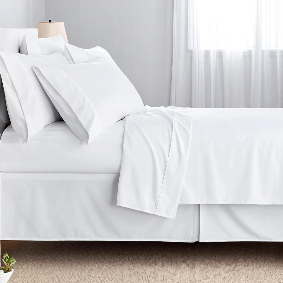 UltraSoft 400TC Fitted Sheet – 100% Egyptian Cotton | 40cm Deep | Luxury Feel | All UK Sizes